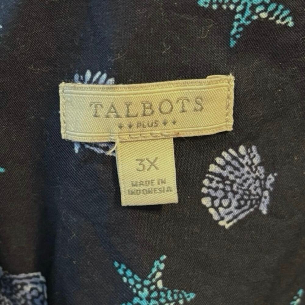 Talbots Plus Size 3x Button Front Sleeveless Top … - image 3